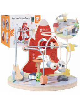 CLASSIC WORLD Edukacyjny Labirynt Przeplatanka Space Orbits Beads 18m+ FSC