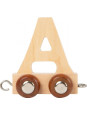 Wagonik z literką a - literka element z układanki alfabet pociąg small foot design - drewniana zabawka edukacyjna dla 3 latka Wagonik z literką a - literka element z układanki alfabet pociąg small foot design - drewniana zabawka edukacyjna dla 3 latka