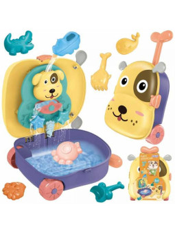 WOOPIE Zestaw do Piasku 3w1 Walizka Piesek + Zabawka Wodna