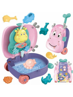 WOOPIE Zestaw do Piasku 3w1 Walizka  Jelonek + Zabawka Wodna