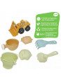 WOOPIE GREEN Zestaw do Piasku w Wiaderku 7 el. BIODEGRADOWALNY ORGANICZNY MATERIAŁ