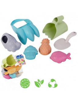 WOOPIE GREEN Zestaw do Piasku z Pazurami 7 el. BIODEGRADOWALNY ORGANICZNY MATERIAŁ