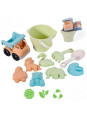 WOOPIE GREEN Zestaw do Piasku w Wiaderku z Samochodem 11 el. BIODEGRADOWALNY ORGANICZNY MATERIAŁ WOOPIE GREEN Zestaw do Piasku w Wiaderku z Samochodem 11 el. BIODEGRADOWALNY ORGANICZNY MATERIAŁ