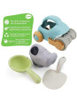 WOOPIE GREEN Zestaw do Piasku z Samochodzikiem 10 el. BIODEGRADOWALNY ORGANICZNY MATERIAŁ