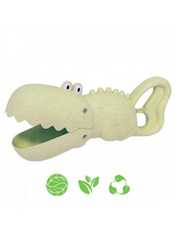 WOOPIE GREEN Krokodyl Łopatka Zbierak do Piasku i Wody Zielona BIODEGRADOWALNY ORGANICZNY MATERIAŁ