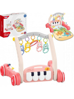 WOOPIE Mata z Pałąkiem Pchacz 2w1 Pianinko