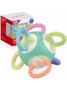 WOOPIE Zabawka Sensoryczna 2w1 Gryzak Grzechotka Motessori