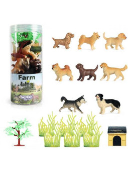 WOOPIE Zestaw Figurki Pieski 16 szt.