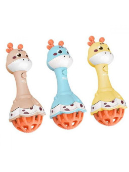 WOOPIE Grzechotka Żyrafka Sensoryczna Gryzak z Muzyką Montessori 1 szt.