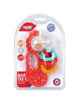 WOOPIE BABY Zabawka Sensoryczna 2w1 Grzechotka Gryzak