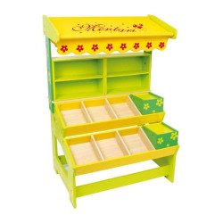 Drewniany sklep do zabawy dla dzieci small foot design - drewniana zabawka, zabawa w sklep zabawka dla 3 latka