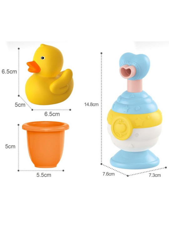 WOOPIE BABY Zabawki do Kąpieli Kubeczek + Kaczuszka + Dozownik Mydła Zestaw
