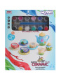 WOOPIE Zestaw Serwis do Herbaty Ceramiczny do Malowania