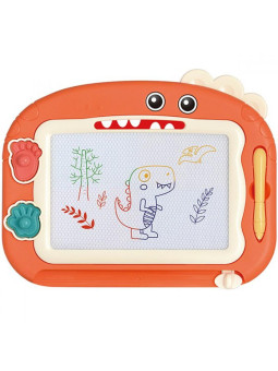 WOOPIE Znikopis Tablica Magnetyczna Kolorowa + 2 Stempelki Dinozaur