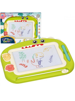 WOOPIE Znikopis Tablica Magnetyczna Kolorowa + 2 Stempelki Dinozaur