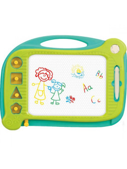 WOOPIE Znikopis Tablica Magnetyczna Kolorowa + 4 Stempelki