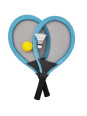 WOOPIE Duże Rakietki do Tenisa Badminton dla Dzieci Zestaw + Piłka Lotka WOOPIE Duże Rakietki do Tenisa Badminton dla Dzieci Zestaw + Piłka Lotka