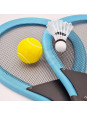 WOOPIE Duże Rakietki do Tenisa Badminton dla Dzieci Zestaw + Piłka Lotka WOOPIE Duże Rakietki do Tenisa Badminton dla Dzieci Zestaw + Piłka Lotka