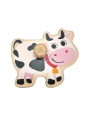 TOOKY TOY Drewniane Puzzle Montessori Farma z Pinezkami Do Dopasowania TOOKY TOY Drewniane Puzzle Montessori Farma z Pinezkami Do Dopasowania