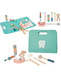 TOOKY TOY Zestaw Małego Dentysty Walizka Lekarza 19 el. FSC