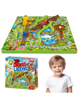 WOOPIE Gra Planszowa Drabiny i Węże 5+