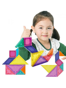 WOOPIE Tangram Klocki Magnetyczne Puzzle 3D