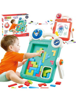 WOOPIE Dwustronna Tablica do Rysowania Gra Tetris 2w1