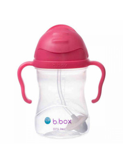 Kubek 4w1 zestaw 240 ml, malinowy, b.box