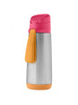 Butelka termiczna z ustnikiem sportowym 500 ml, Strawberry Shake, b.box
