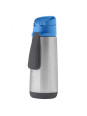 Butelka termiczna z ustnikiem sportowym 500 ml, Blue Slate, b.box