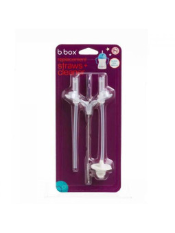 Słomki zapasowe i szczoteczka do bidonu 2 szt., b.box