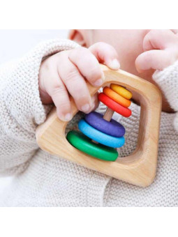 Grzechotka Piramida, kolorowa, 0+, Grimm's