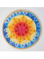 Układanka z kryształkami Mandala błyszcząca, średnica 40 cm, kolorowa, 3+, Grimm's