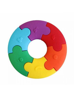 Pierwsze puzzle sensoryczne, tęczowe kółko, Jellystone Designs