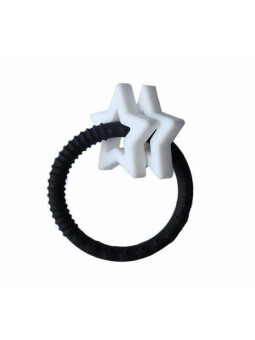 Gryzak dla dziecka Gwiazdki, czarno biały, Jellystone Designs