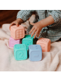 Kostki Edukacyjne, guma balonowa i brzoskwiniowa, Jellystone Designs