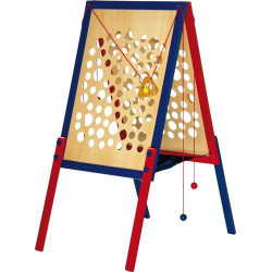 Gra zręcznościowa, kooperacyjna dla dzieci - ściana do wspinaczki small foot design - drewniana tablica, gra zręcznościowa