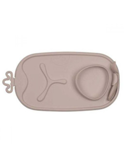 b.box roll + go Zwijana mata BLW do nauki samodzielnego jedzenia dla dzieci latte