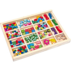 Zabawka kreatywna Zestaw do robienia biżuterii dla dzieci, zabawka montessori small foot design - zestaw zabawek plastycznych