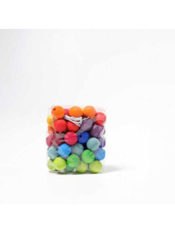 Koraliki o średnicy 20 mm, 60 szt., kolorowe, 3+, Grimm's