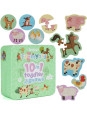 BOPPI, 10 w 1 progresywne pierwsze puzzle Farma 30 elem
