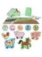 BOPPI, 10 w 1 progresywne pierwsze puzzle Farma 30 elem