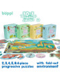 BOPPI, 10 w 1 progresywne pierwsze puzzle Farma 30 elem