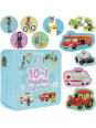 BOPPI, 10 w 1 progresywne pierwsze puzzle Pojazdy i zawody 30 elem BOPPI, 10 w 1 progresywne pierwsze puzzle Pojazdy i zawody 30 elem