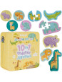 BOPPI, 10 w 1 progresywne pierwsze puzzle Safari 30 elem BOPPI, 10 w 1 progresywne pierwsze puzzle Safari 30 elem