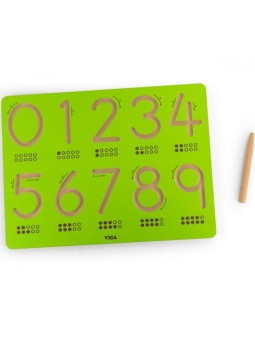 VIGA Tablica Grafomotoryczna Cyfry Nauka Pisania