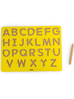 VIGA Tablica Grafomotoryczna Duże Litery Nauka Pisania