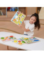 VIGA Drewniane Puzzle Układanka Montessori 2w1 Figurki Warzywa VIGA Drewniane Puzzle Układanka Montessori 2w1 Figurki Warzywa