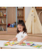 VIGA Drewniane Puzzle Układanka Montessori 2w1 Figurki Warzywa VIGA Drewniane Puzzle Układanka Montessori 2w1 Figurki Warzywa
