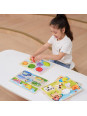 VIGA Drewniane Puzzle Układanka Montessori 2w1 Figurki Warzywa VIGA Drewniane Puzzle Układanka Montessori 2w1 Figurki Warzywa